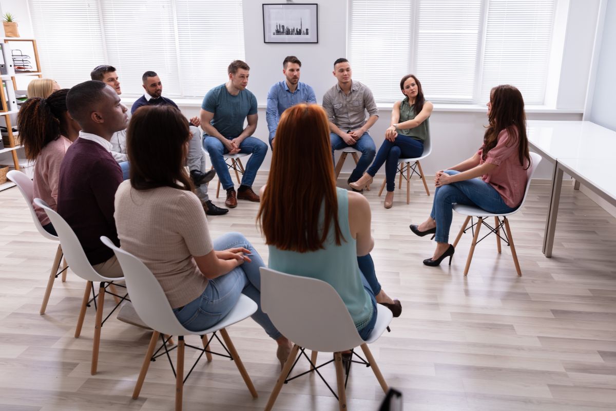 group therapy during mental health treatment in Atlanta